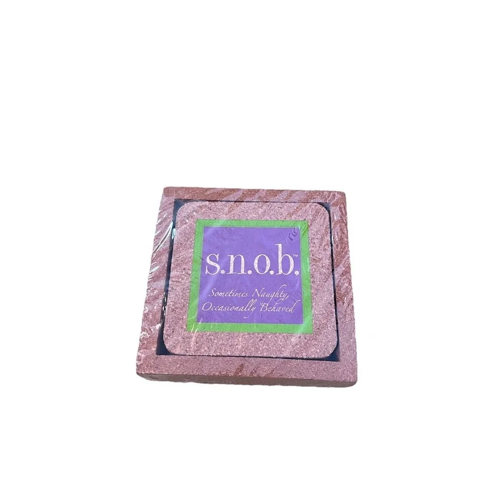 New Set of 6 Cork Coasters Life Uncorked Hostess Gift Funny Quote Barware